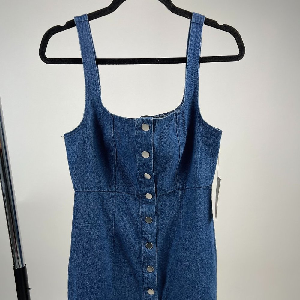Lulu's Corra Denim Button Down Dress